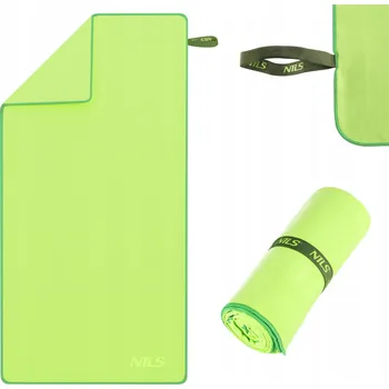 Ručník Zelený rychleschnoucí ručník z mikrovlákna, cestovní, koupelový Nils