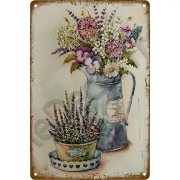 Plechová cedule Plechová retro cedule | zahradní dekorace - 31 , 40 x 30 cm