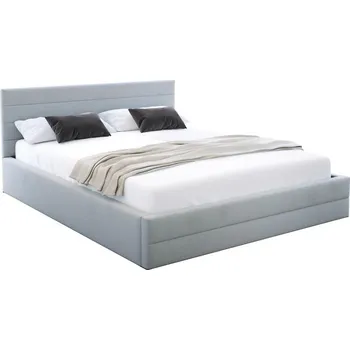 Postel Čalouněná postel TOPAZ trinity 180x200 s kovovým roštem ŠEDÁ