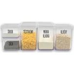 Sada 5ks dóz na potraviny Rotho Loft, bílá