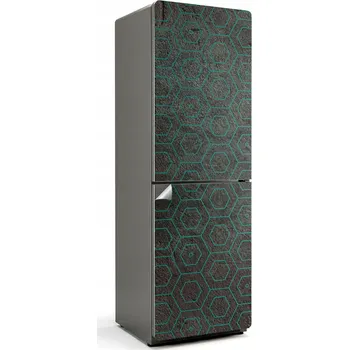 Fototapeta Dekorativní Samolepicí nálepka na ledničku s jemným hexagonálním vzorem