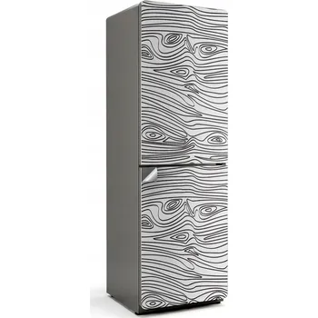 Fototapeta Designová Samolepicí nálepka na ledničku Ilustrace vlnitého dřeva