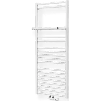 Radiátor Isan Rytmo kombinovaný topný žebřík 1575x600, středové připojení, 745 W, DRTM15750600 Barva ISAN: Šedá RAL 7040 MAT (K3)