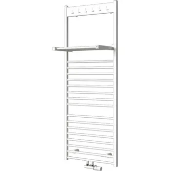 Radiátor Isan Flexi s háčky koupelnový radiátor 1555/600, 683 W, středové připojení, DFLH15550600 Barva ISAN: Sněhově bílá RAL 9016 (01)