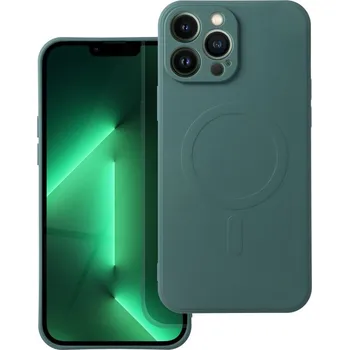 Náhradní kryt pro mobilní telefon Kryt Silikonový kryt Mag Cover s MagSafe Samsung Galaxy A56 Dark Green