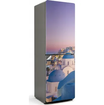 Fototapeta Samolepicí nálepka na ledničku Snadné čištění krajiny Santorini