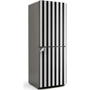 Fototapeta Dekorativní samolepka na lednici – Kontrastní svislé pruhy