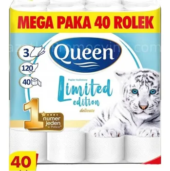 Toaletní papír Toaletní papír třívrstvý Queen MEGA 40 rolí