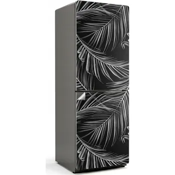 Fototapeta Dekorační nálepka na ledničku se vzorem listů v jemném uspořádání