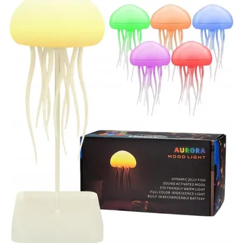Noční světlo Noční lampa do ložnice, obýváku ve tvaru medúzy pro děti