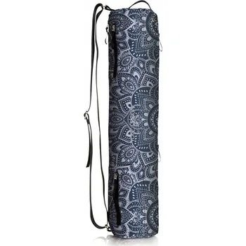 podložka na cvičení Taška na podložku na jógu Yoga Design Lab Mandala Charcoal 73x15 cm černá