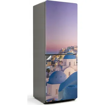 Fototapeta Ochranná samolepka na ledničku Samolepicí Fólie Santorini krajina