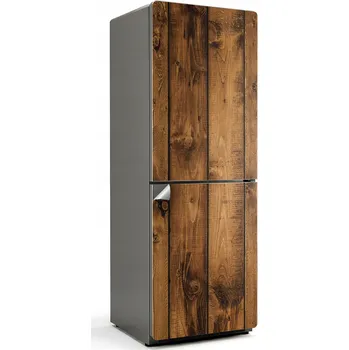 Fototapeta Ochranná samolepka na ledničku Samolepicí Fólie Vzhled Dřevěná Prkna Vertikálně