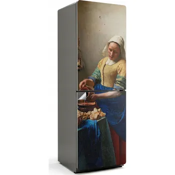 Obraz Umělecká nálepka Fólie na ledničku Obraz mlékárníka Jan Vermeer