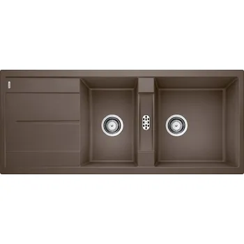 Granitový dřez Blanco Metra 8 - Silgranitový dřez, 116x50 cm, kávová 515048