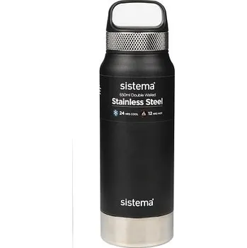 Láhev Sistema Nerezová termoska Hydrate Stainless Steel 650 ml