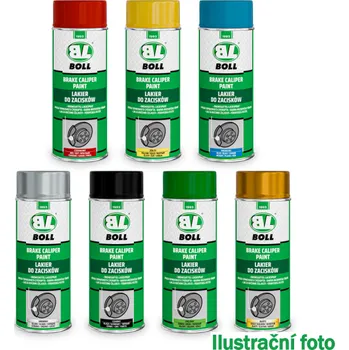 Barva ve spreji BOLL Sprej na brzdové třmeny, barva na brzdové třmeny, 400ml červená 001111