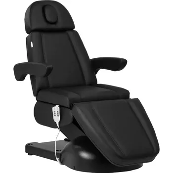 Pedikérské křeslo AZZURRO Kosmetické křeslo Lux - 3 motory - černé