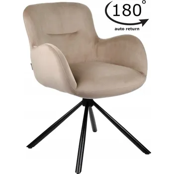 Židle ExitoDesign velur béžová 1 ks