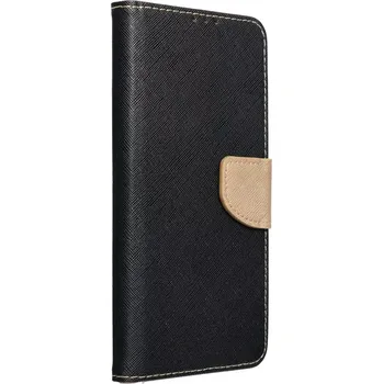 Pouzdro na mobilní telefon Knížkové flip pouzdro Coolcase Fancy Book - Samsung Galaxy A55 5G - Černé - zlatavé (Flip kryt či obal Fancy Book na mobil Samsung Galaxy A55 5G Černé - zlatavé)