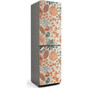 Fototapeta Samolepicí samolepka na ledničku Snadná Aplikace Květinový vzor s listy
