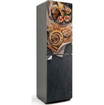 Fototapeta Samolepicí nálepka na ledničku Snadné čištění Lahodné pečivo na stole