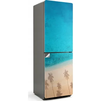 Fototapeta Nálepka Módní Samolepka Dekorace do Kuchyně na Lednici Pláž se stíny palem