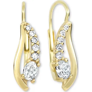 Náušnice Soliter Zlaté náušnice s kubickými zirkony 239 001 00667 + 2 měsíce na vrácení zboží