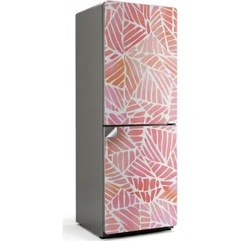 Fototapeta Samolepka na ledničku Samolepicí Ochranná Omyvatelná Vzor listů v pastelových barvách