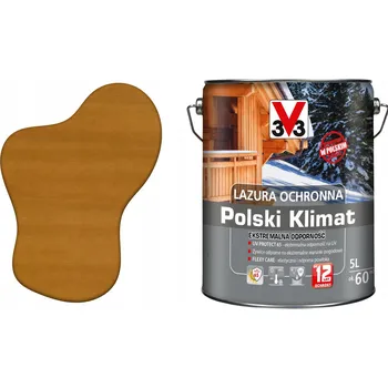 Lak na dřevo Lazura s&nbsp;olejem V33 5 l borovice satén
