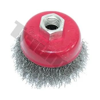 Brusný kotouč Drátěný kotouč, M14x2, vlnitý drát 0,3 mm - Ø 100 mm