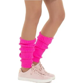 Karnevalový doplněk FOLAT Retro návleky na kotníky neon růžové, 80. léta – disco