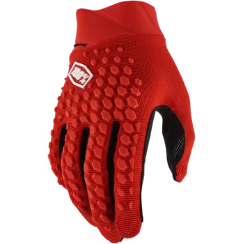 Moto rukavice A Motokrosové a MTB rukavice 100% GEOMATIC 10026-00015 červené - pár velikost XL (Nastavitelné zapínání zápěstí, dvouvrstvá dlaň )