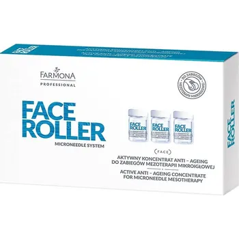 Pleťové sérum Farmona Professional Face Roller aktivní koncentrát proti stárnutí pro ošetření mikrojehličkovou mezoterapií 5x5ml