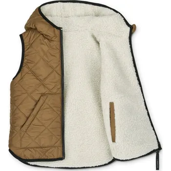 Dámská vesta LIEWOOD oboustranná vesta Diana - Pecan/Sandy mix Velikost: 6-9m