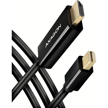 Audio kabel AXAGON , Mini DisplayPort -> HDMI 1.4 redukce / kabel 1.8 m, 4K/30Hz RVDM-HI14C2