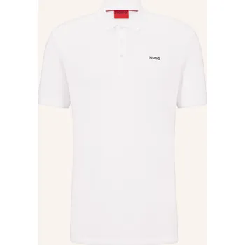Pánská košile Hugo Pánská Polokošile Z Piké Donos Regular Fit, bílá, M