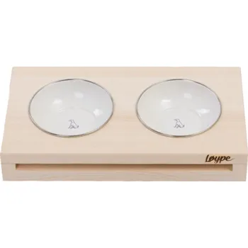 Obojek pro psa Løype Stojan na misky Cintal S - lakovaný