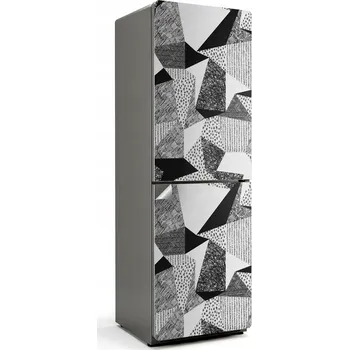 Fototapeta Dekorativní Nálepka na Lednici s Abstraktním Geometrickým Vzorem