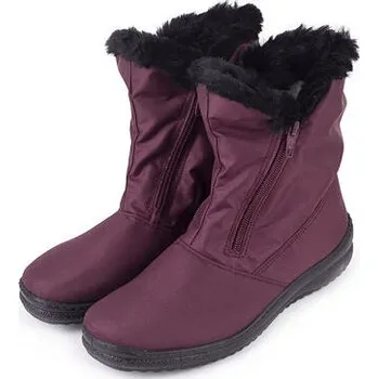 Dámská zimní obuv Vlnka Dámské sněhule na zip červená velikost obuv dospělí 36