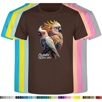 detske-levne-bavlnene-tricko-potisk-kakadu-bily Barva: Chocolate - čokoládově hnědá, Dětská bavlněná trička JHK: S