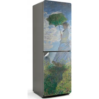 Fototapeta Ochranná samolepka na ledničku Samolepicí Fólie Žena s deštníkem