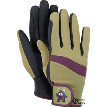 Dětské zimní rukavice Horze -MONSTER- - Béžová - 6