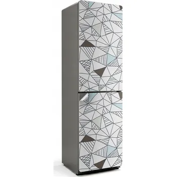 Fototapeta Samolepicí nálepka na ledničku s potiskem - abstraktní geometrický vzor