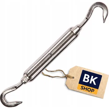 Šroub Napínák s okem a hákem BKshop 140106 stříbrný 6x110 mm