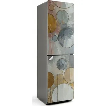 Fototapeta Samolepicí dýha na ledničku s potiskem Abstraktní malířské kruhy