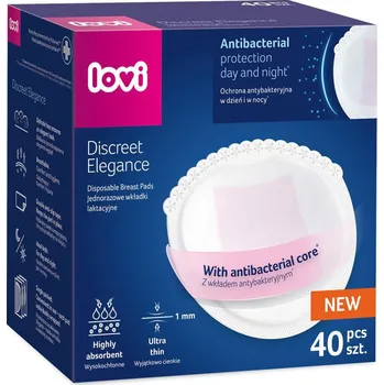 Vložka do podprsenky Lovi Vložky do podprsenky antibakteriální Discreet Elegance 40 ks bílé