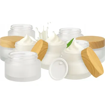 Sklenice 20x Sklenice Sklenička Matná ZMRAZENÁ 10 g na Krém Balzám Kosmetiku Mast