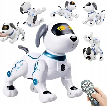 Robot INTERAKTIVNÍ ROBOTICKÝ PES, DĚLÁ TRIKY, TANČÍ, OVLÁDÁNÍ HLASEM A DÁLKOVÝM OVLADAČEM