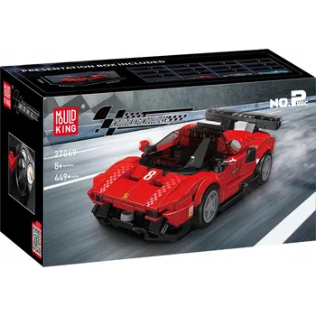 ostatní stavebnice Ferrari Klocki Mould King 27069 P80C Super Auto s vitrínou pro sběratele